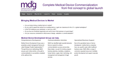Desktop Screenshot of med-dev-group.com