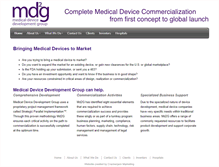 Tablet Screenshot of med-dev-group.com
